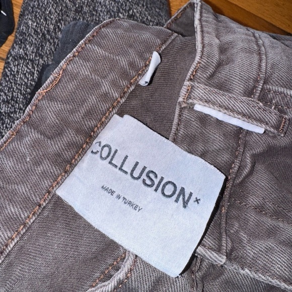 Collusion Dark Brown Jeans Size 28x32 - Picture 5 of 5